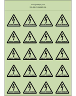 Panneau Autocollants photoluminescents Danger de mort haute tension 2 – 20Ph