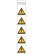 Panneau Autocollants Danger de mort haute tension 2 – 5N