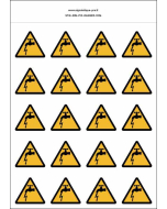 Panneau Autocollants Fuite électrique – 20N