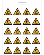 
Panneau Autocollants Danger de mort par électrocution – 20N