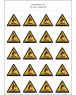 Panneau Autocollants Danger électrocution – 20N