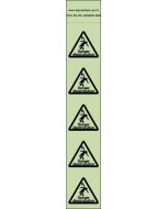 Panneau Autocollants photoluminescents Danger électrocution –  5Ph