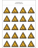 Panneau Autocollants Danger local à batteries – 20N