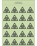 Panneau Autocollants photoluminescents Photovoltaique – 20Ph