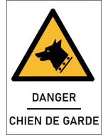 Panneau  Chien de garde