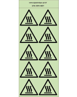 Autocollants photoluminescents  Surface chaude 10Ph