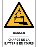 Panneau Charge de la batterie en cours