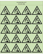 Autocollants photoluminescents Charge de la batterie en cours 20Ph