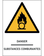 Panneau Substances comburantes