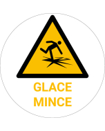 Panneau pictogramme Glace mince