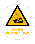 Panneau pictogramme Rampe de mise à l'eau