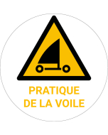 Panneau pictogramme Pratique de la voile