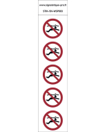 Panneau Pas de plongée en apnée 5N