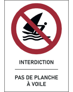 Panneau Pas de planche à voile