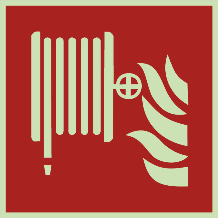  Panneau de sécurité incendie Robinet d'incendie armé-lance incendie photoluminescent