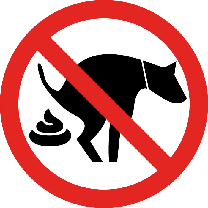 Pictogramme Panneau déjection canine interdite