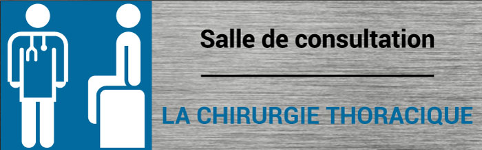 Plaque de porte Chirurgie thoracique