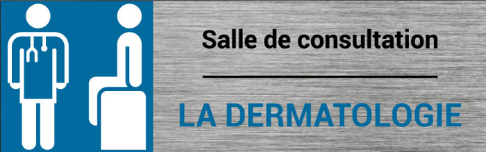 Plaque de porte Dermatologie