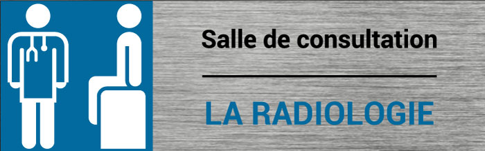 Plaque de porte salle de consultation Radiologie